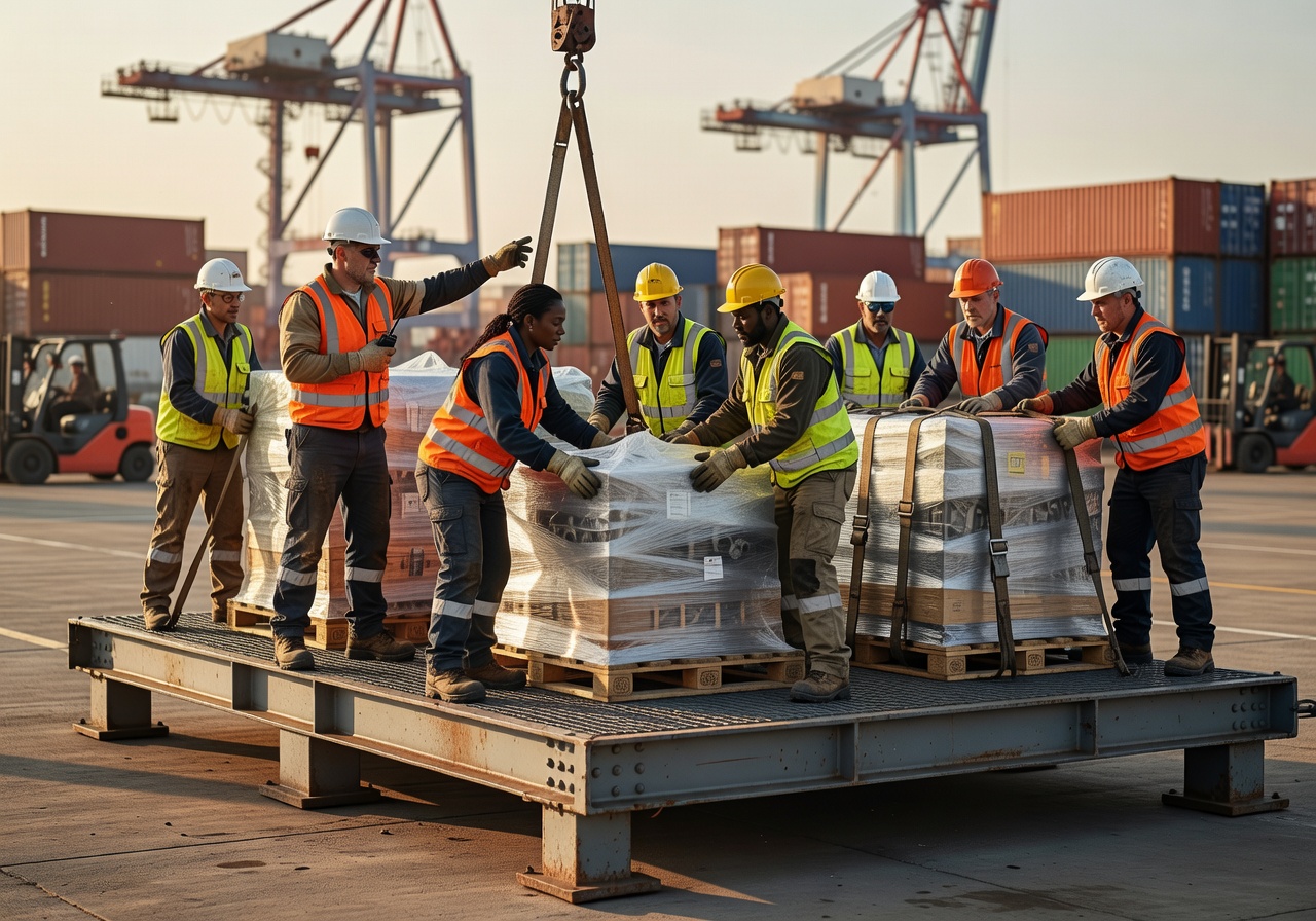Crewsignalswirl team members working together on relocation platform