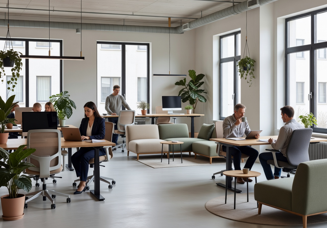 Modern European coworking office space for remote workers and professionals