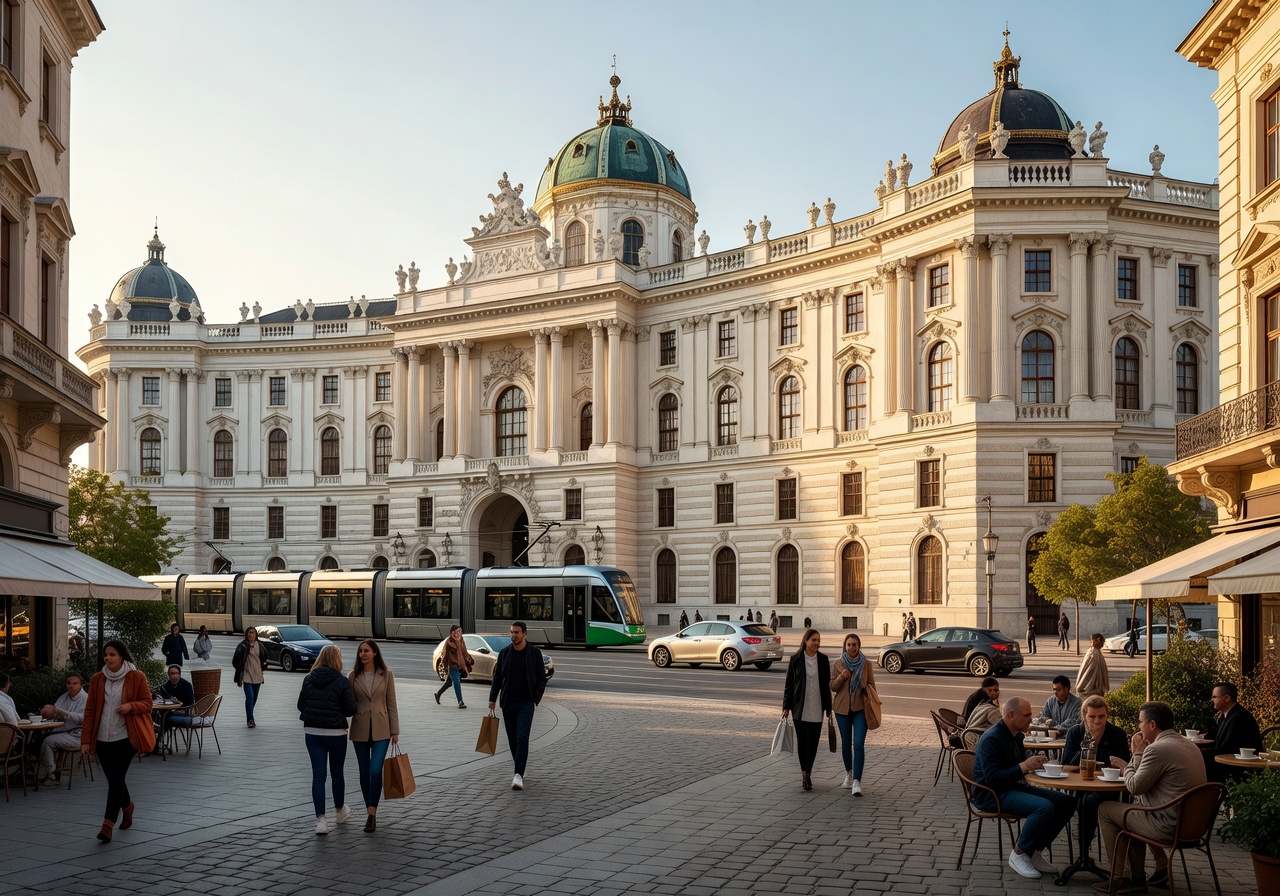 Vienna grand architecture with imperial palaces and modern European lifestyle